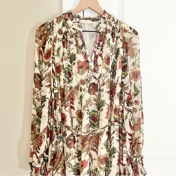Ulla Johnson Anais Freesia Floral Silk Chiffon Minidress Size Small - Picture 6 of 12